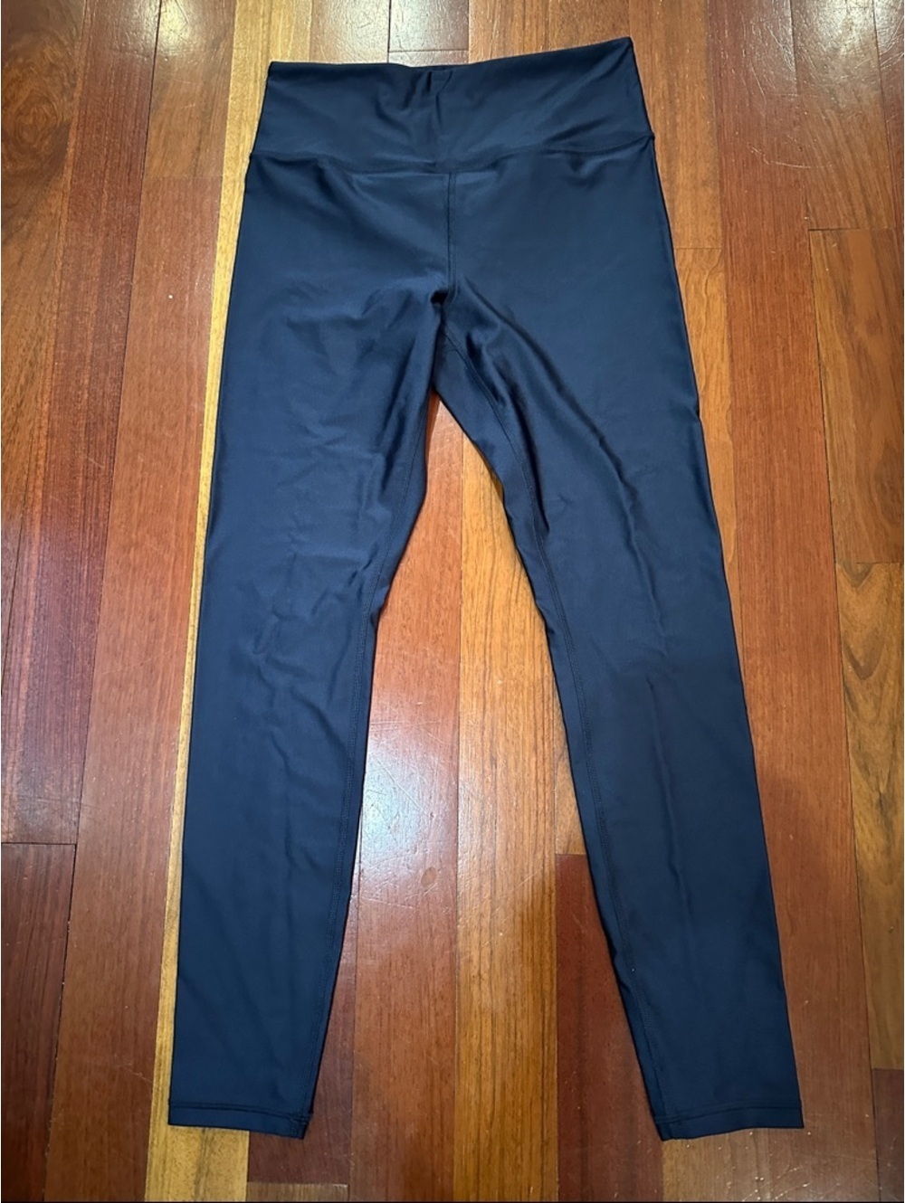 Athleta Navy Elation sheen High-Rise workout tights